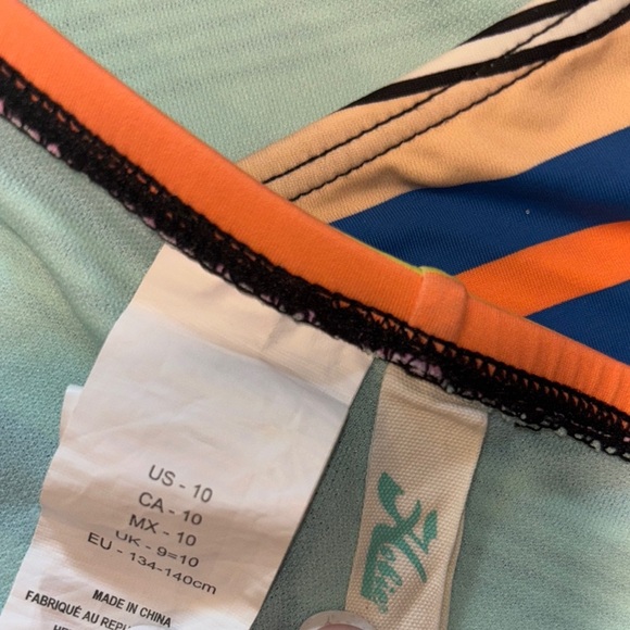 Hobie Colorful Striped Halter Top and Shorts Set - Picture 6 of 8